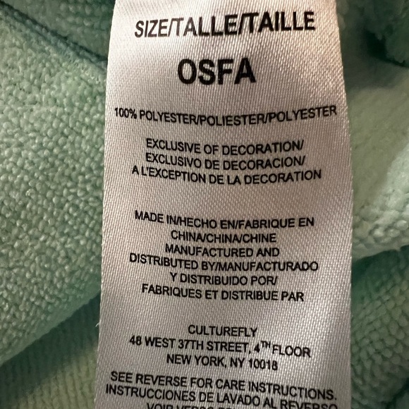 Pusheen Mint Green Hooded Poncho Swim Coverup One Size Fits All - Picture 9 of 10